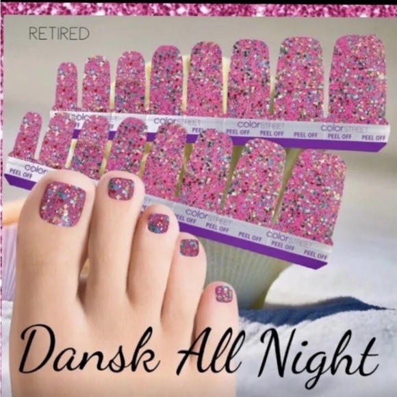 Color Street Dansk all night & Strawberry Sunrise 2 sets - Picture 3 of 5